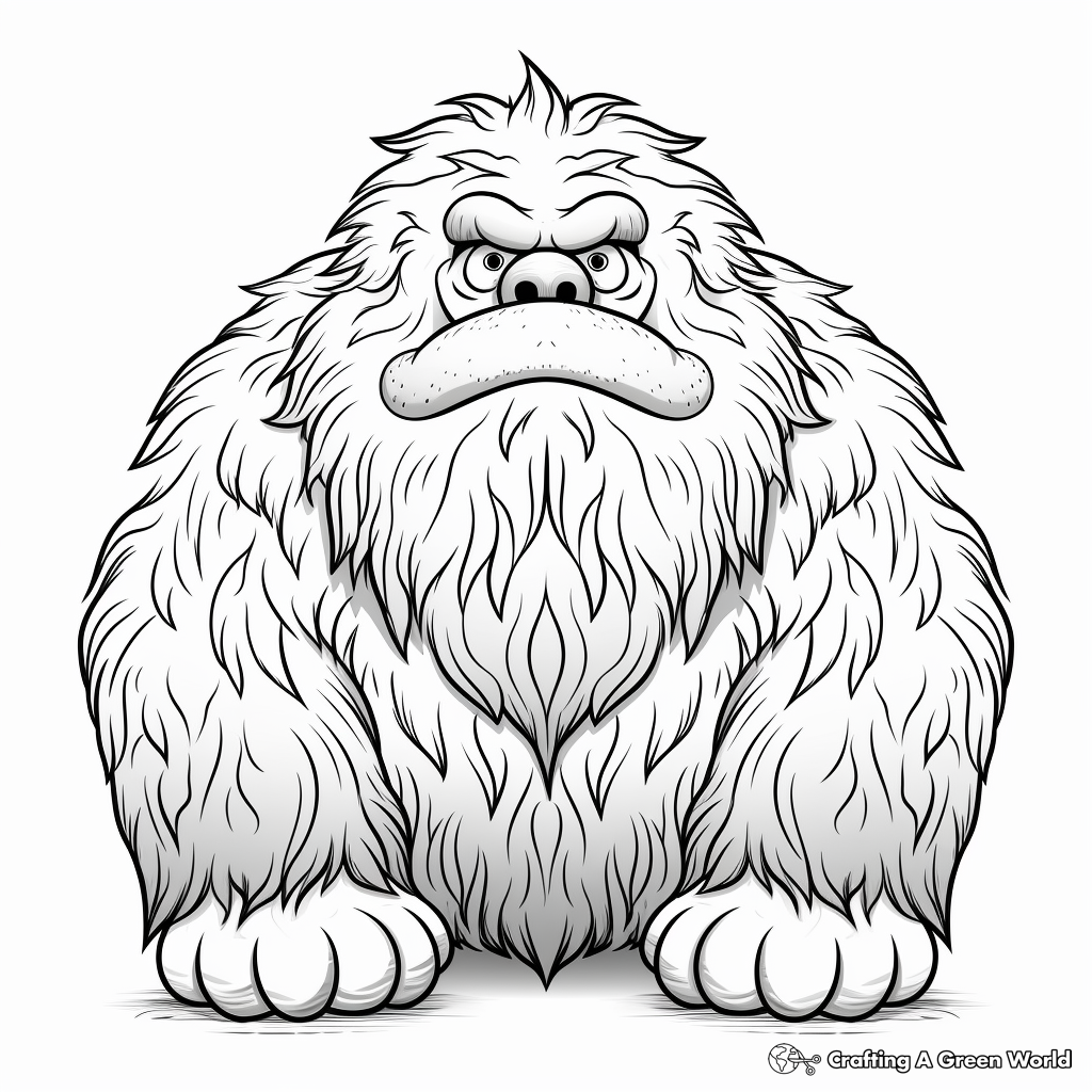 Yeti coloring pages