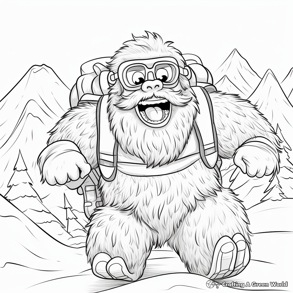 Yeti coloring pages