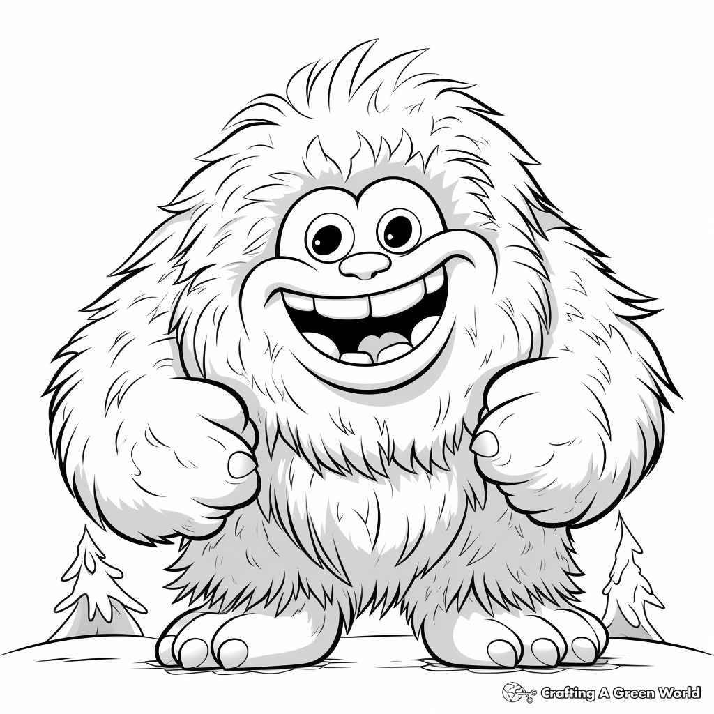 Yeti coloring pages