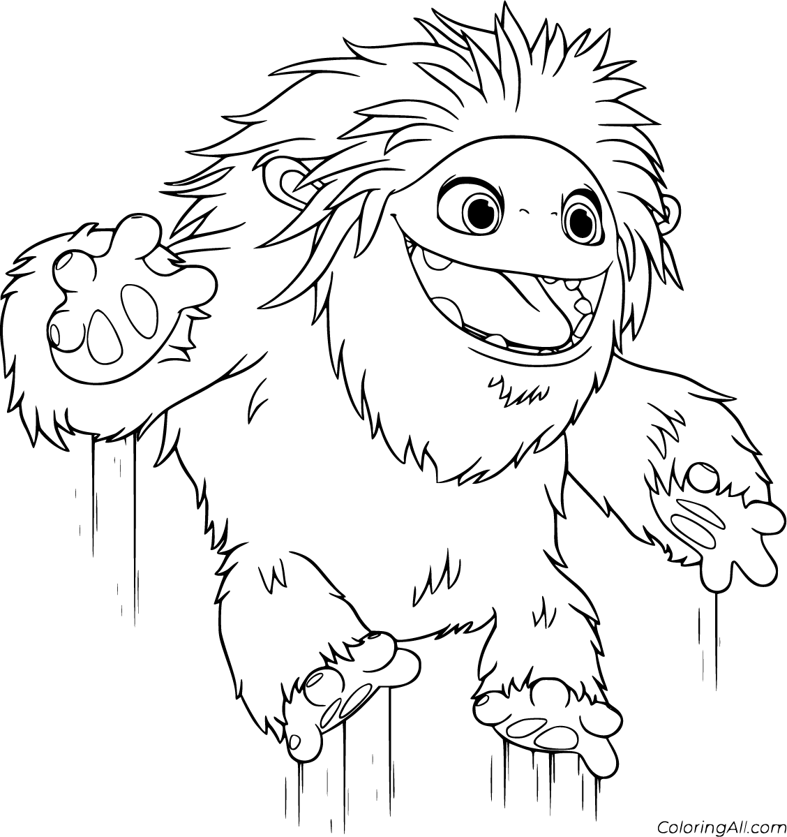 Free printable abominable coloring pages easy to print from any device and automaticallâ coloring pages coloring pages for kids free printable coloring pages