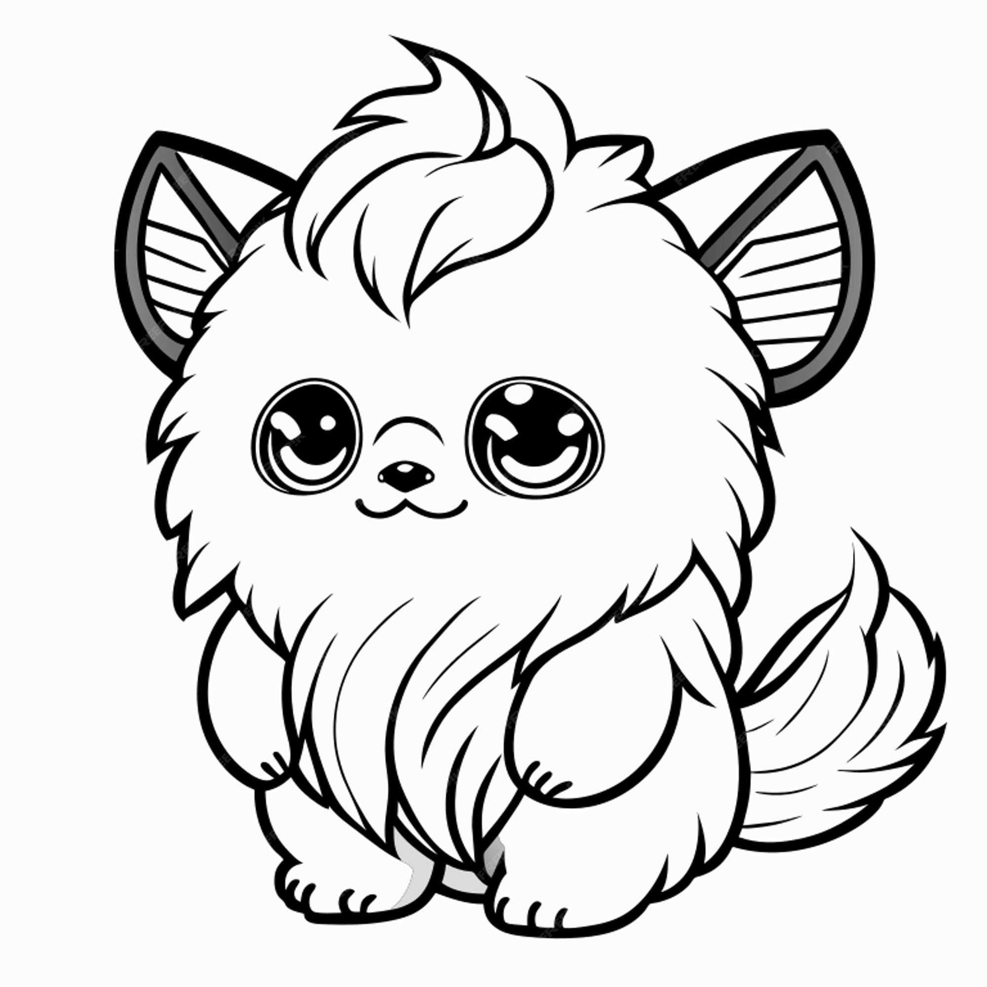 Premium vector cute baby yeti coloring pages vector art white background coloring book line art high resolution