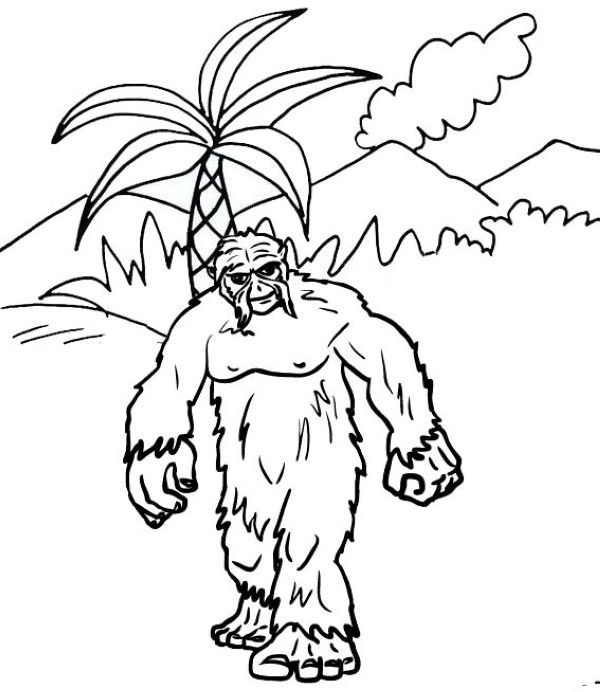 Printable yeti coloring pages pdf