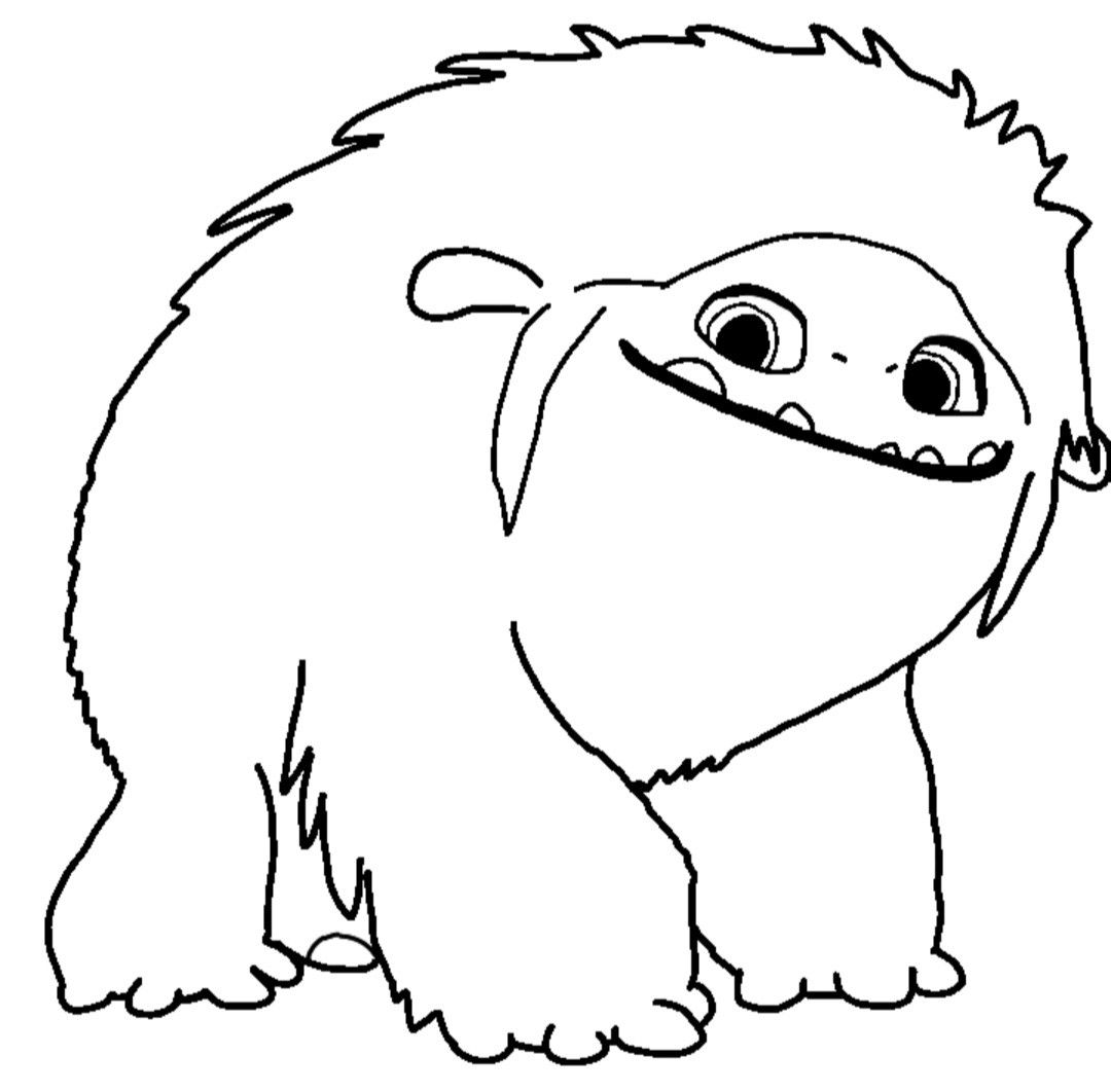 Kolorowanka yeti yeti coloring book coloring books color character