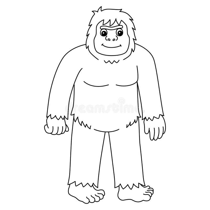 Yeti coloring stock illustrations â yeti coloring stock illustrations vectors clipart