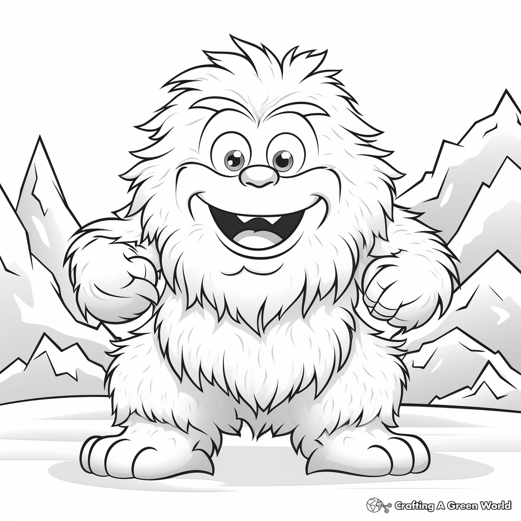 Yeti coloring pages