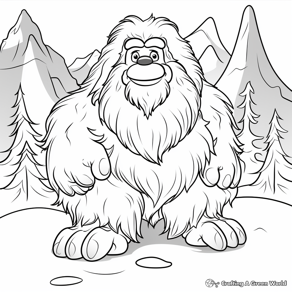 Yeti coloring pages