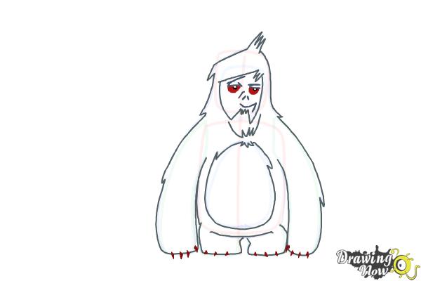 How to draw a yeti