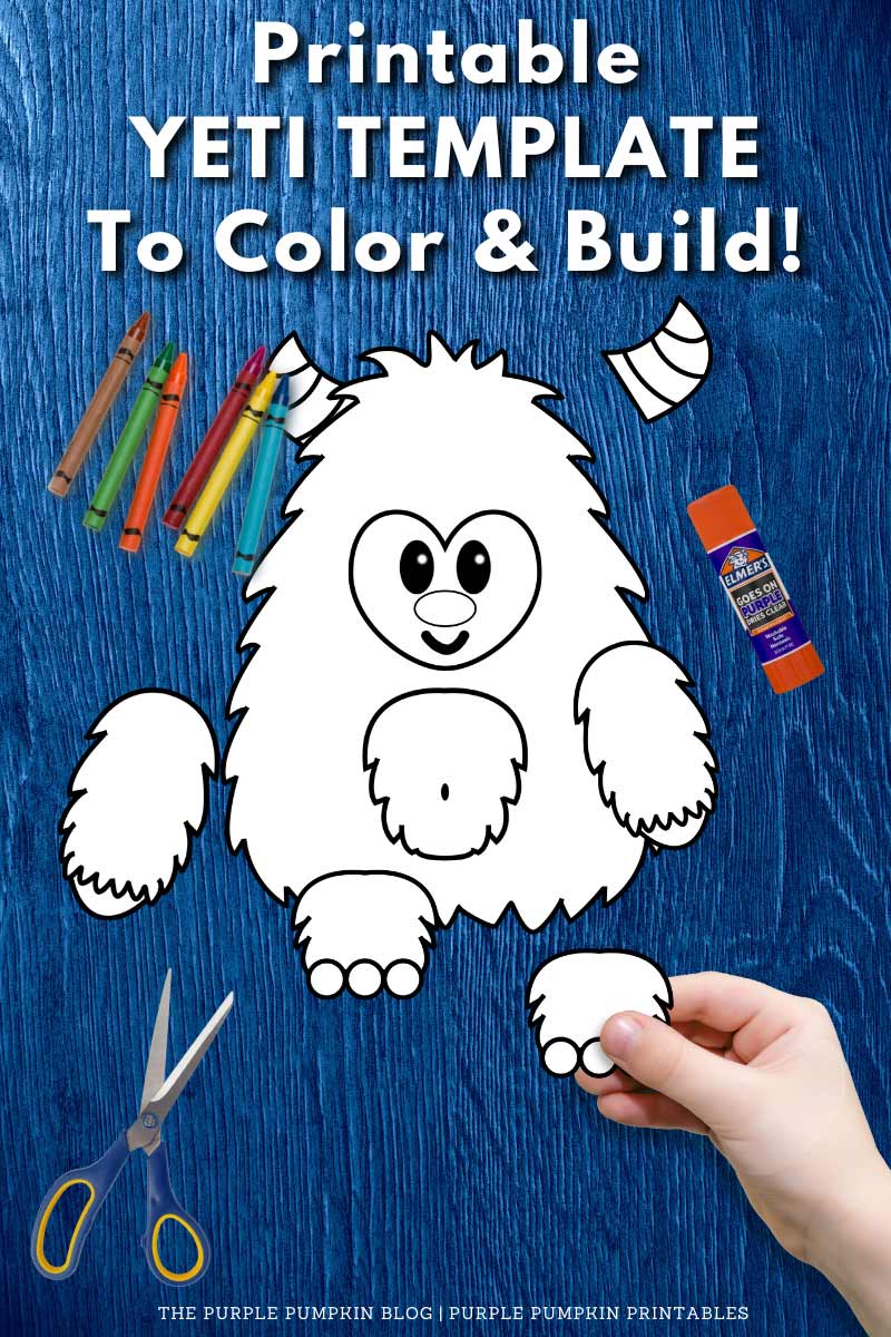 Printable color build a yeti