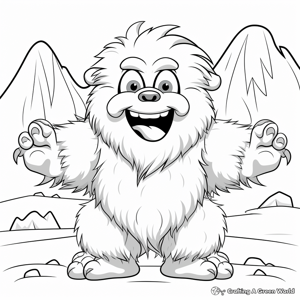 Yeti coloring pages