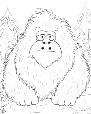 Yeti pages bring the abominable snowman to life with fun and creative printables