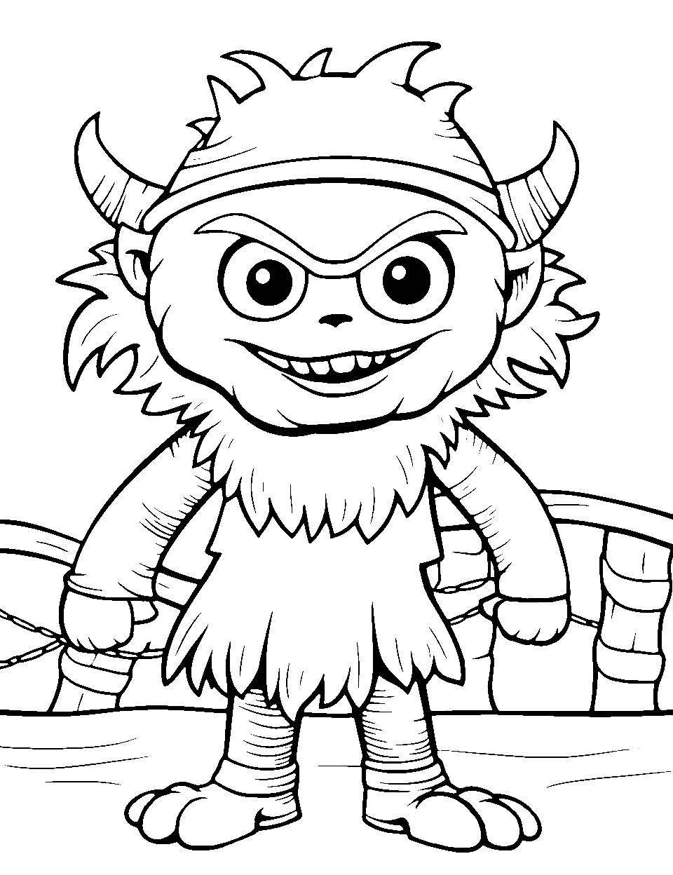 Monster coloring pages free printable sheets