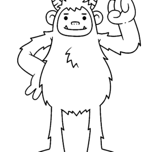 Yeti coloring pages printable for free download