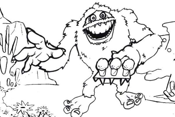 Printable yeti coloring pages pdf