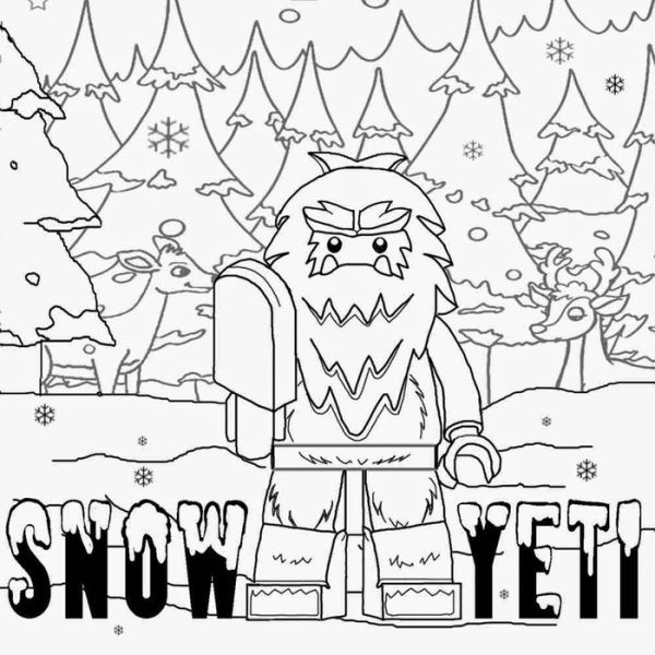 Printable yeti coloring pages pdf