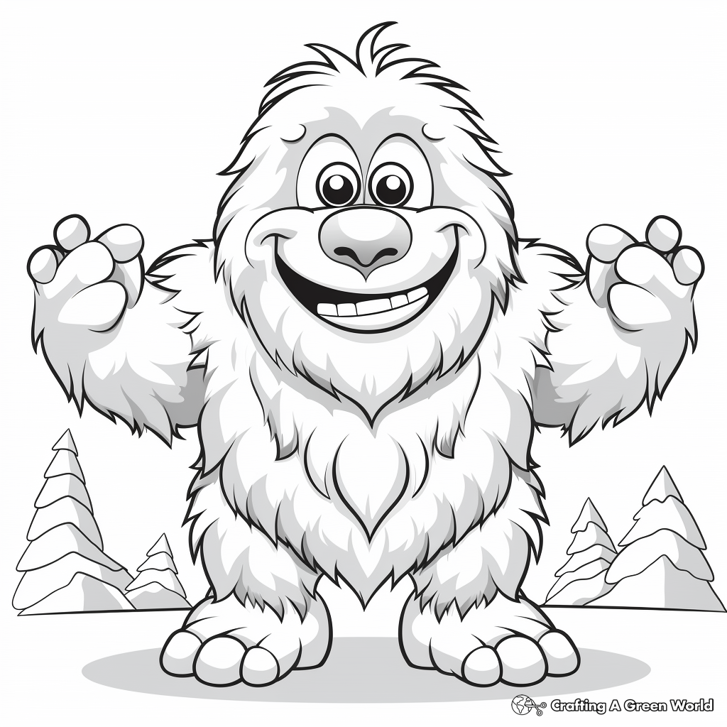 Yeti coloring pages