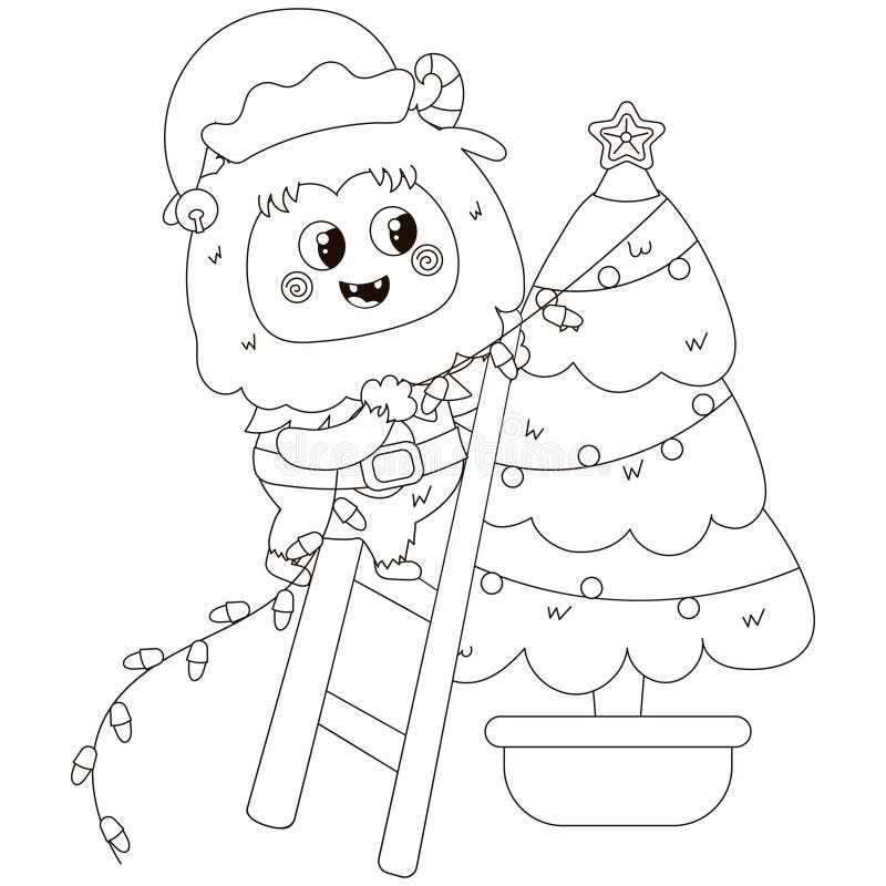 Coloring page yeti stock illustrations â coloring page yeti stock illustrations vectors clipart