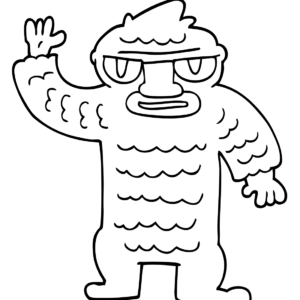 Yeti coloring pages printable for free download