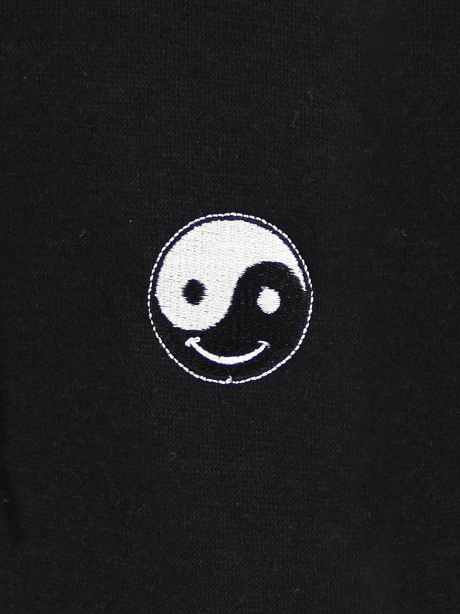 Ying yang emoji pullover hoodie â