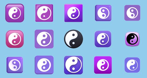 Âï yin yang emoji