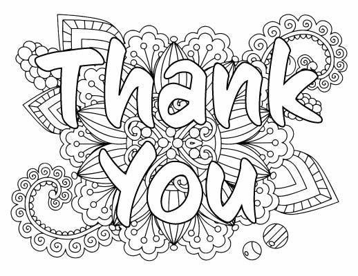 Free printable thank you coloring pages adult coloring books printables coloring book pages coloring pages inspirational