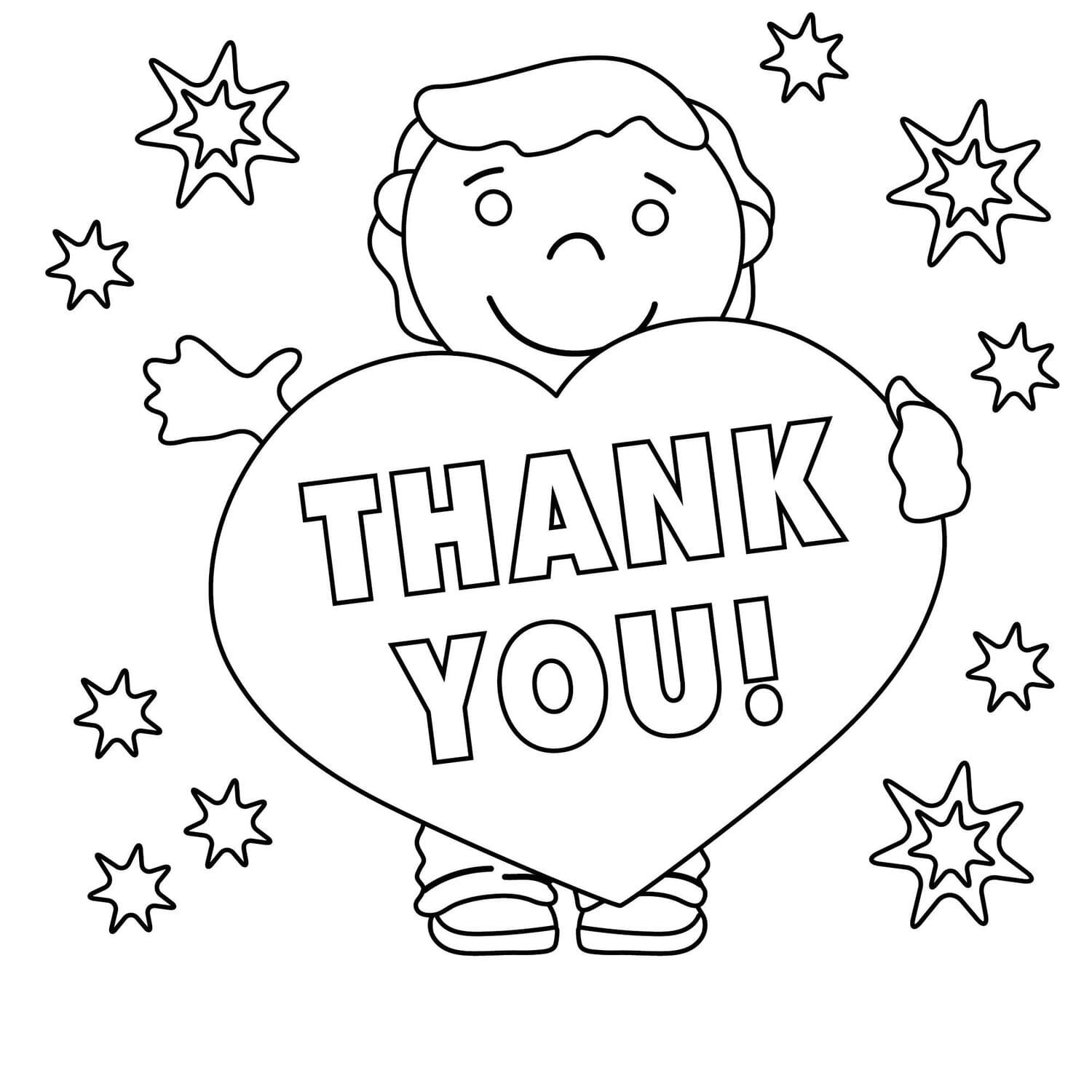 Thank you coloring pages printable for free download