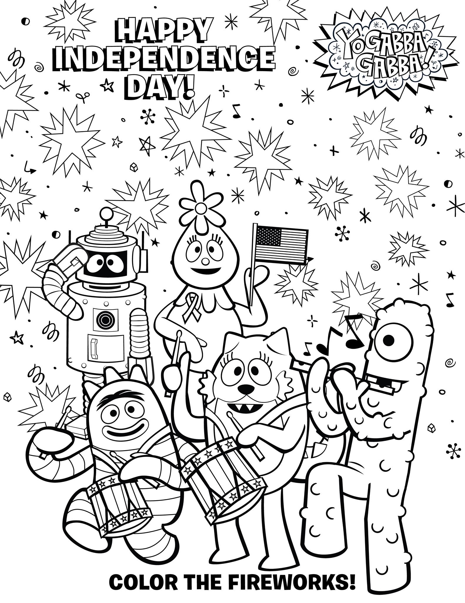 Yo gabba gabba on x coloring is awesome download print let your gabba fan enjoy this free printable julyth coloring sheet how will you be celebrating this weekend httpstcogwqphqh x