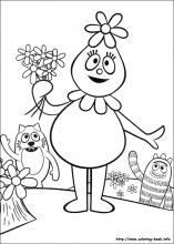 Yo gabba gabba coloring pages on coloring