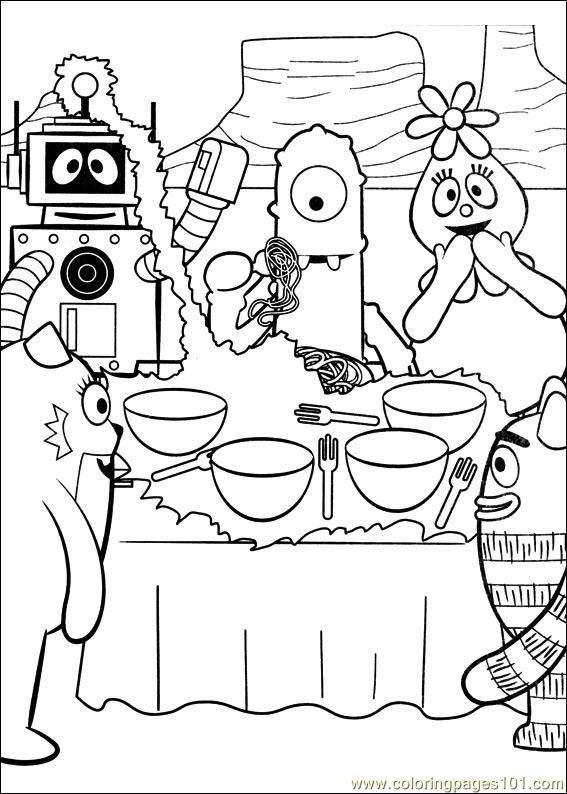 Yo gabba gabba coloring page for kids free miscellaneous printable colorâ printable christmas coloring pag printable coloring pag nativity coloring pag