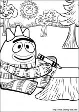 Yo gabba gabba coloring pages on coloring