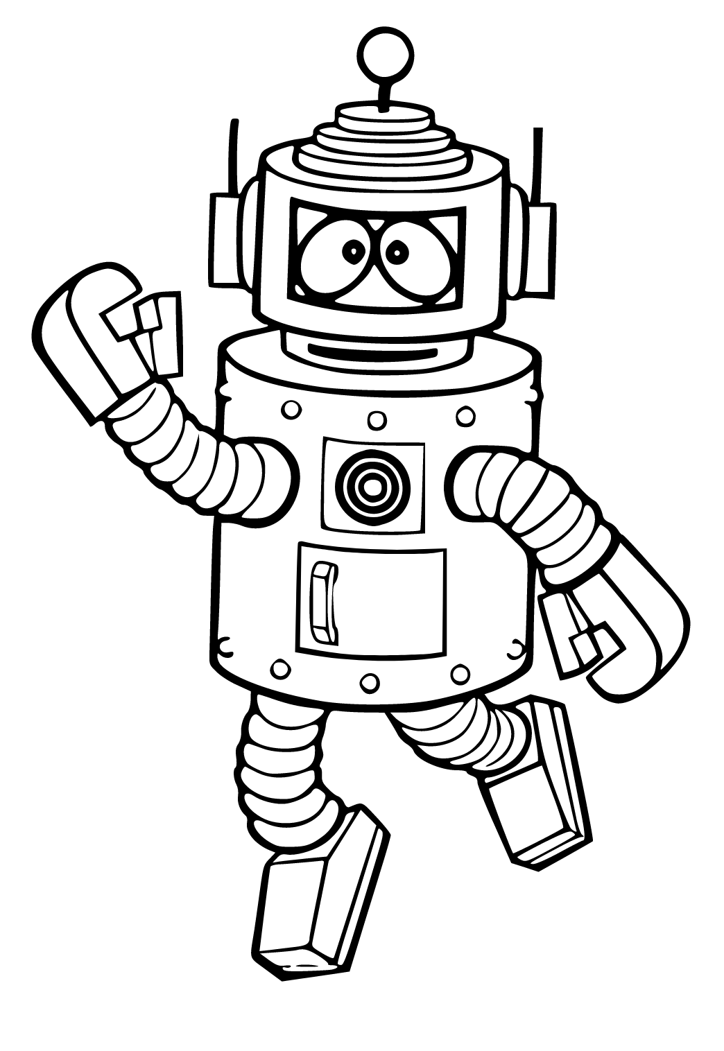 Free printable yo gabba gabba robot coloring page sheet and picture for adults and kids girls and boys