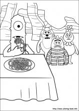 Yo gabba gabba coloring pages on coloring