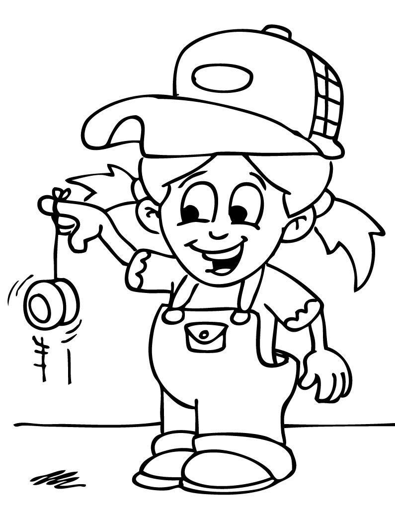 Yo yo coloring pages