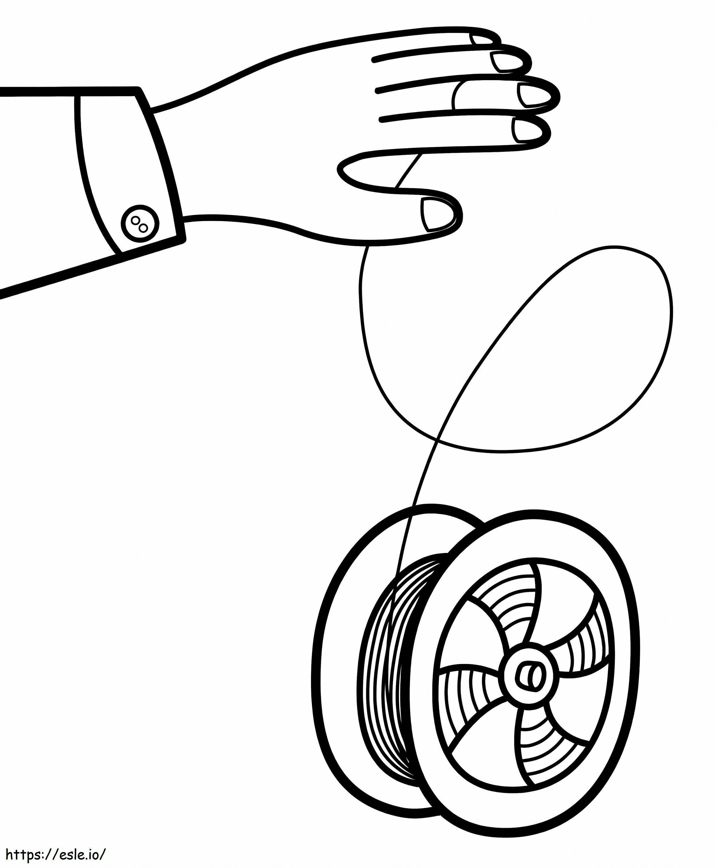 Yo yo for kids coloring page