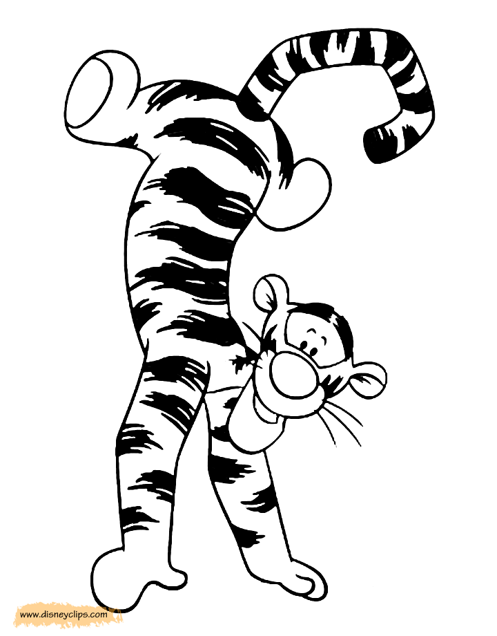 Tigger coloring pages