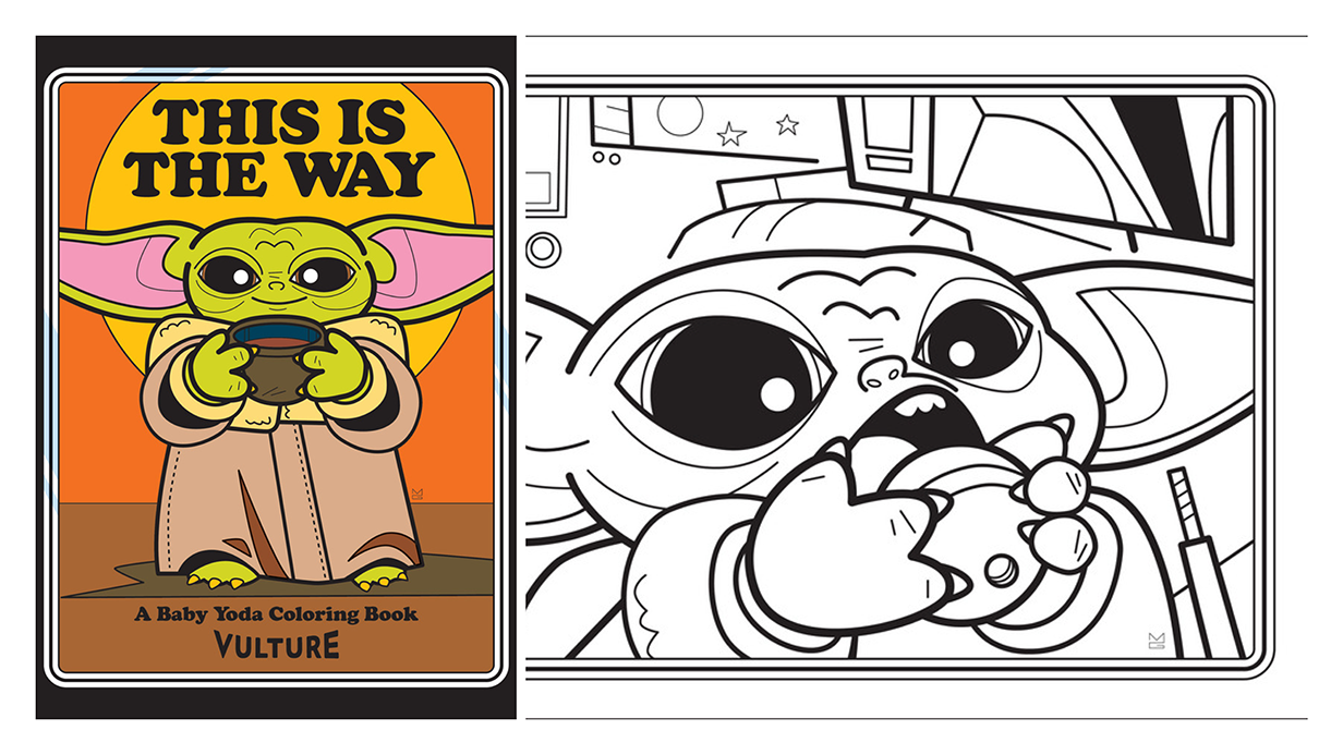 Download this free baby yoda coloring book right now