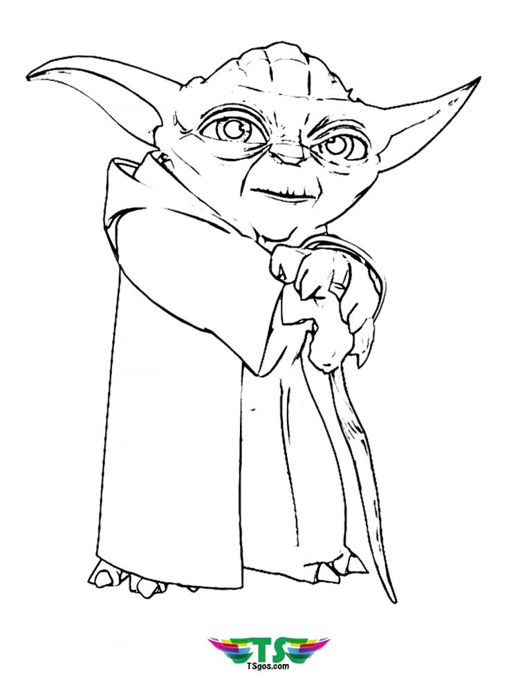 Star wars master yoda coloring pages