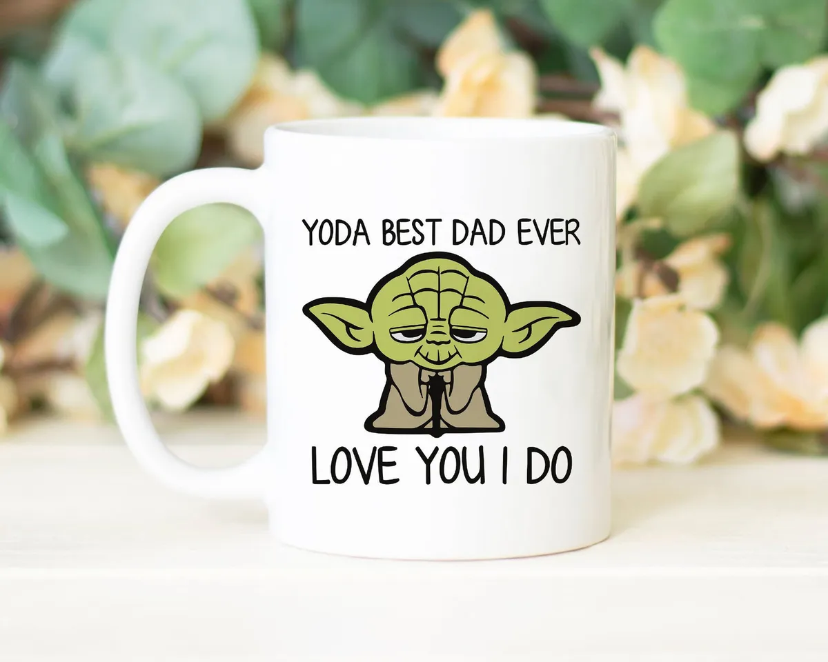 Yoda best dad ever mug fathers day gift yoda mug gift idea for dad