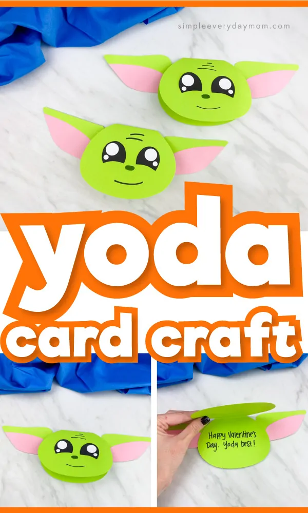 Star wars yodagrogu card craft free template