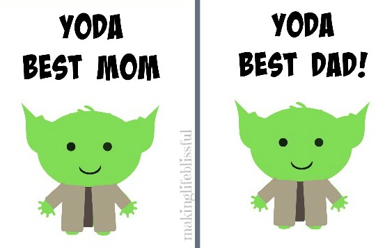 Free yoda best dad star wars fathers day printable making life blissful