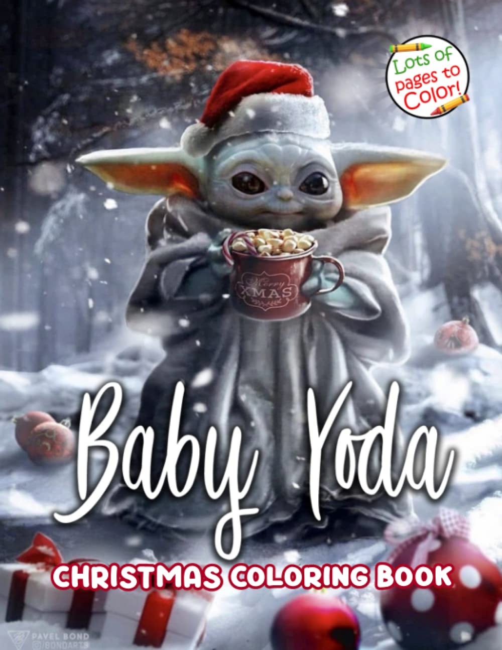 Bãby yãdã christmas coloring book bãby yãdã coloring book with giant pages for kids and adults perfect gift for christmas