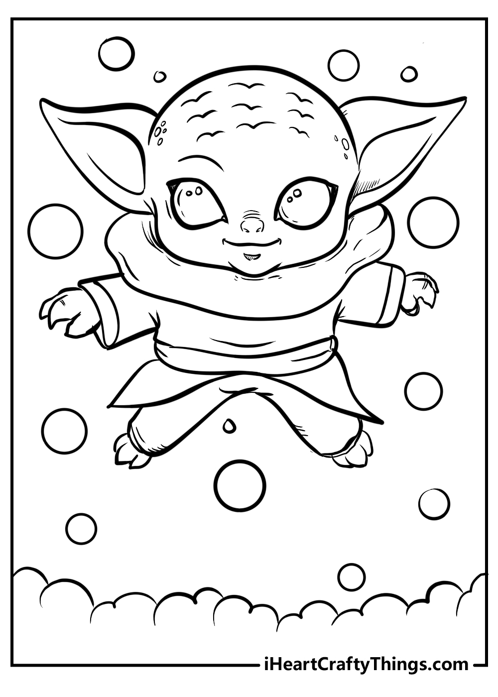 Printable baby yoda coloring pages updated