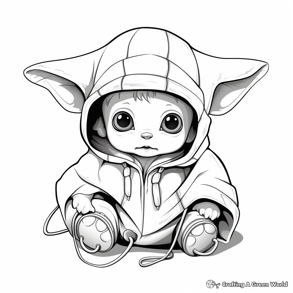 Baby yoda coloring pages