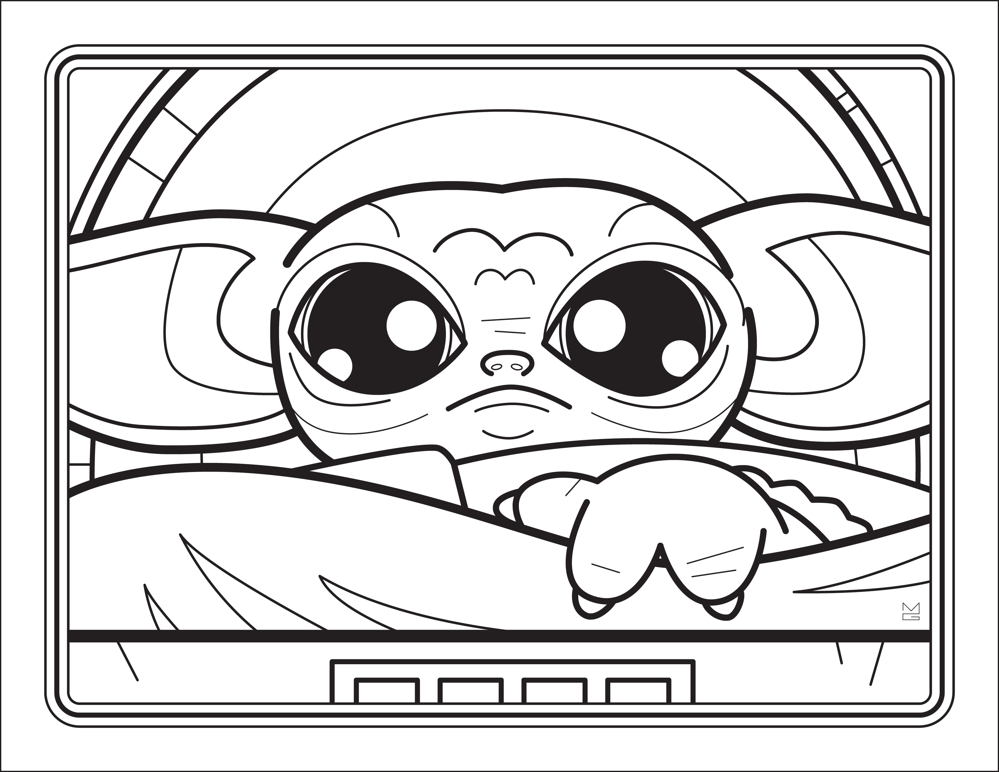 The unofficial baby yoda coloring book