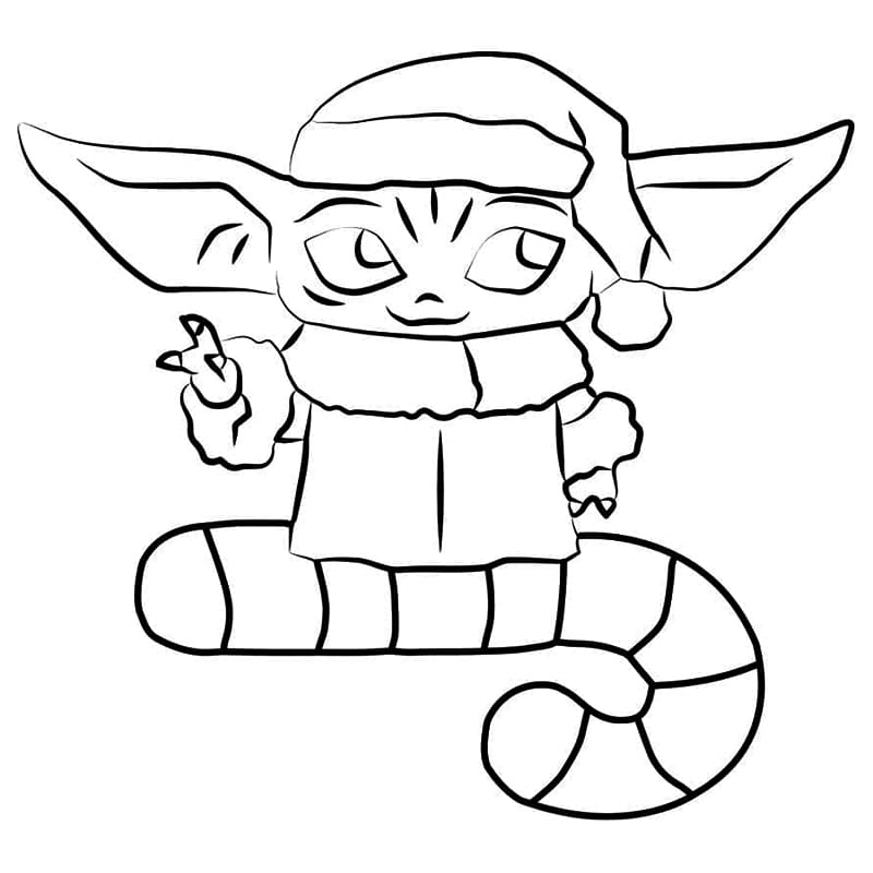 Baby yoda coloring pages