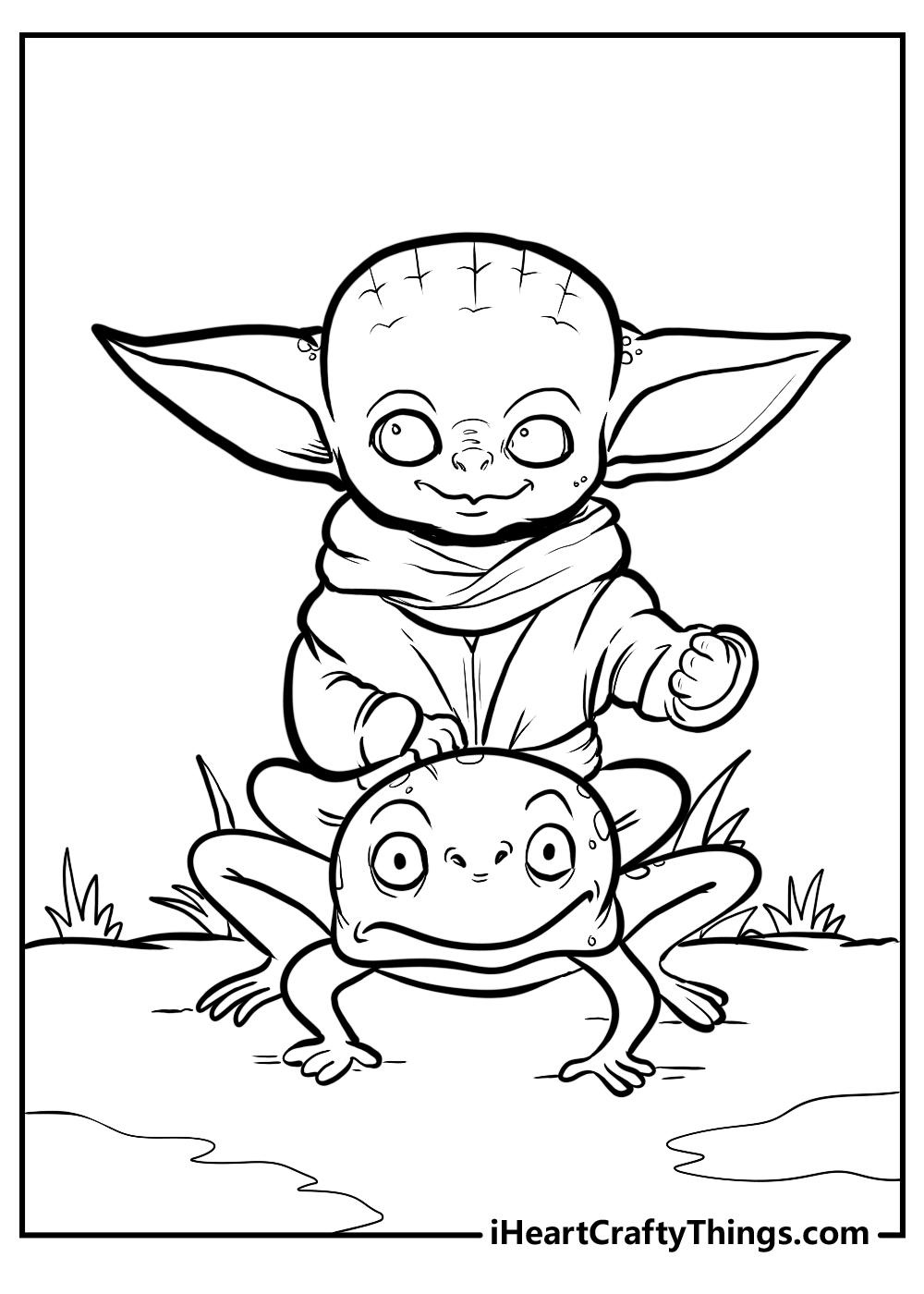 Printable baby yoda coloring pages updated