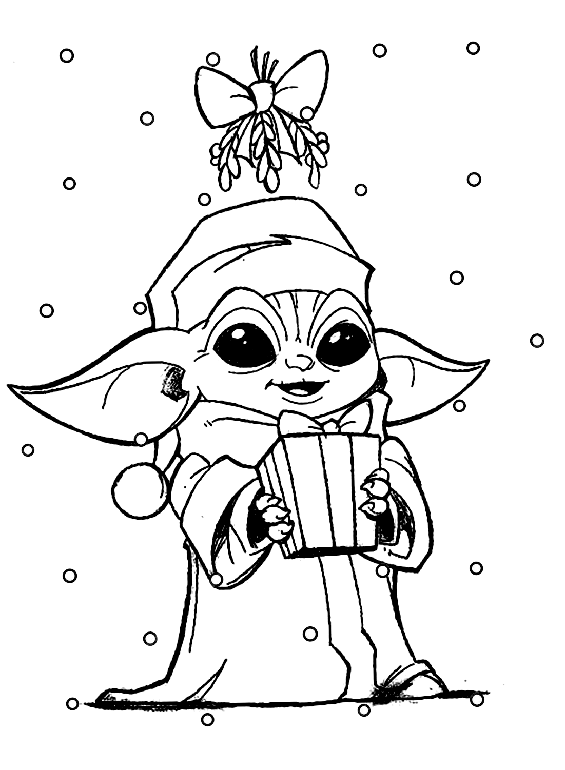 Baby yoda coloring pages