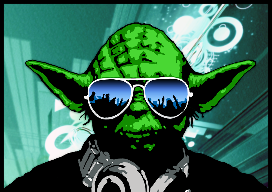 Dj yoda by grappl on deviantart yoda wallpaper dj yoda star wars yoda