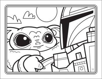 You can get a free downloadable baby yoda coloring book chip and pany