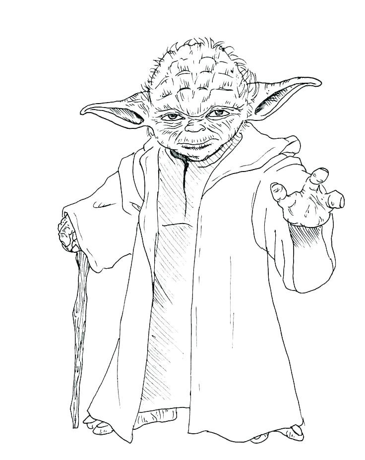 Yoda coloring pages