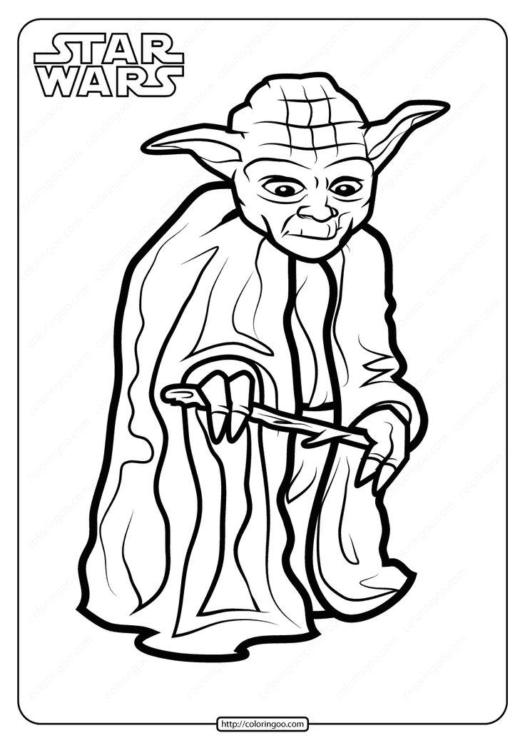 Printable star wars yoda coloring pages book high quality free printable coloring drawing painâ star wars coloring book star wars art drawings coloring pages